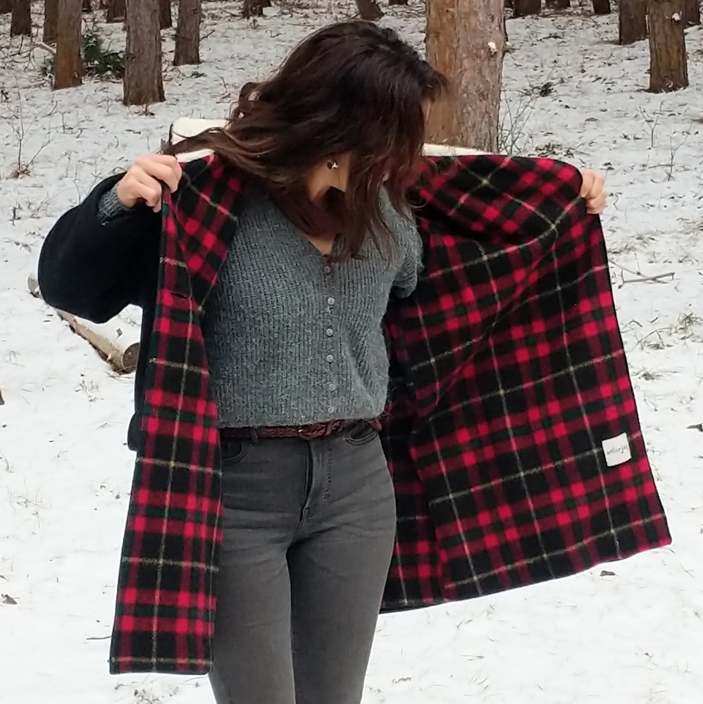 *SOLD*Vintage Arthur Jay Black women's winter coat